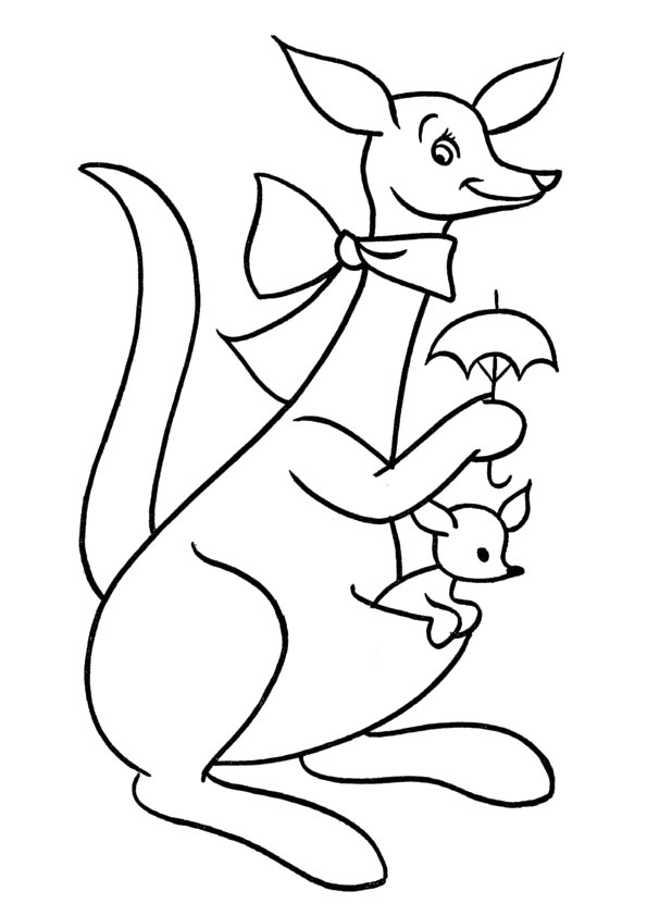 Plansa de colorat cu Australia 58 54